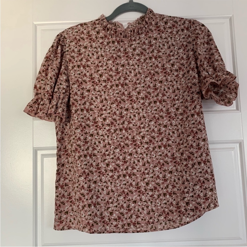 Shein floral blouse